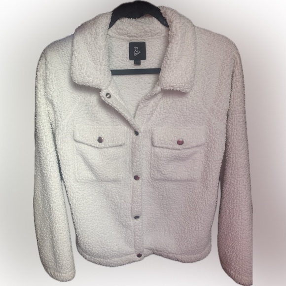 art class Other - Art Class Girls Teddy Snap On Buttons Pockets Jacket White